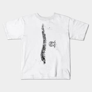 Spine with vertebra Kids T-Shirt